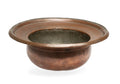 Antique Armenian Copper Broad Rim Bowl/Vessel with Signed Mark - 19th Century (Code 2692)