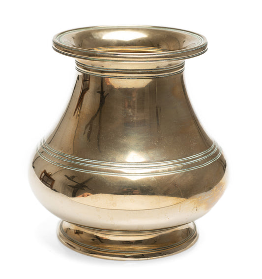 Antique Indian Turned & Polished Bronze Lota Vessel / Vase - Heavy Gauge (Code 2696)