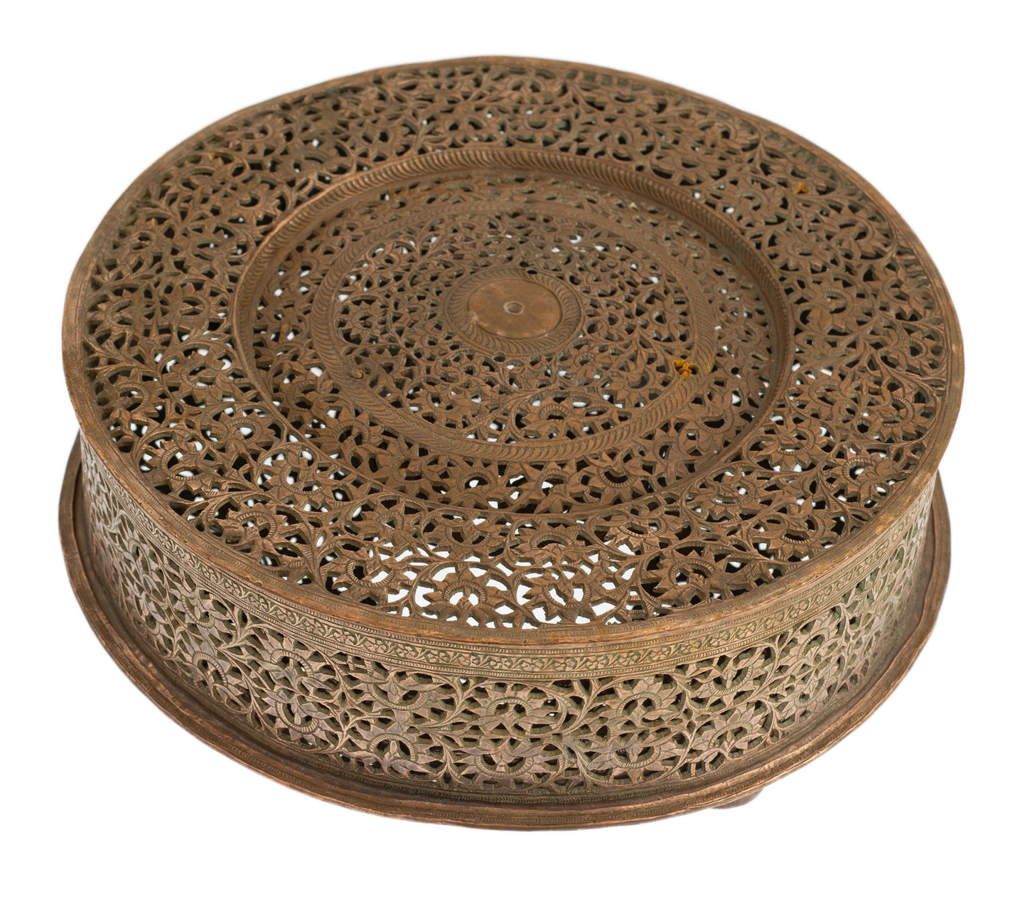 Antique/Vintage Large Ottoman Copper Hanging Concertina Incense Burner/Lantern (Code 2756)