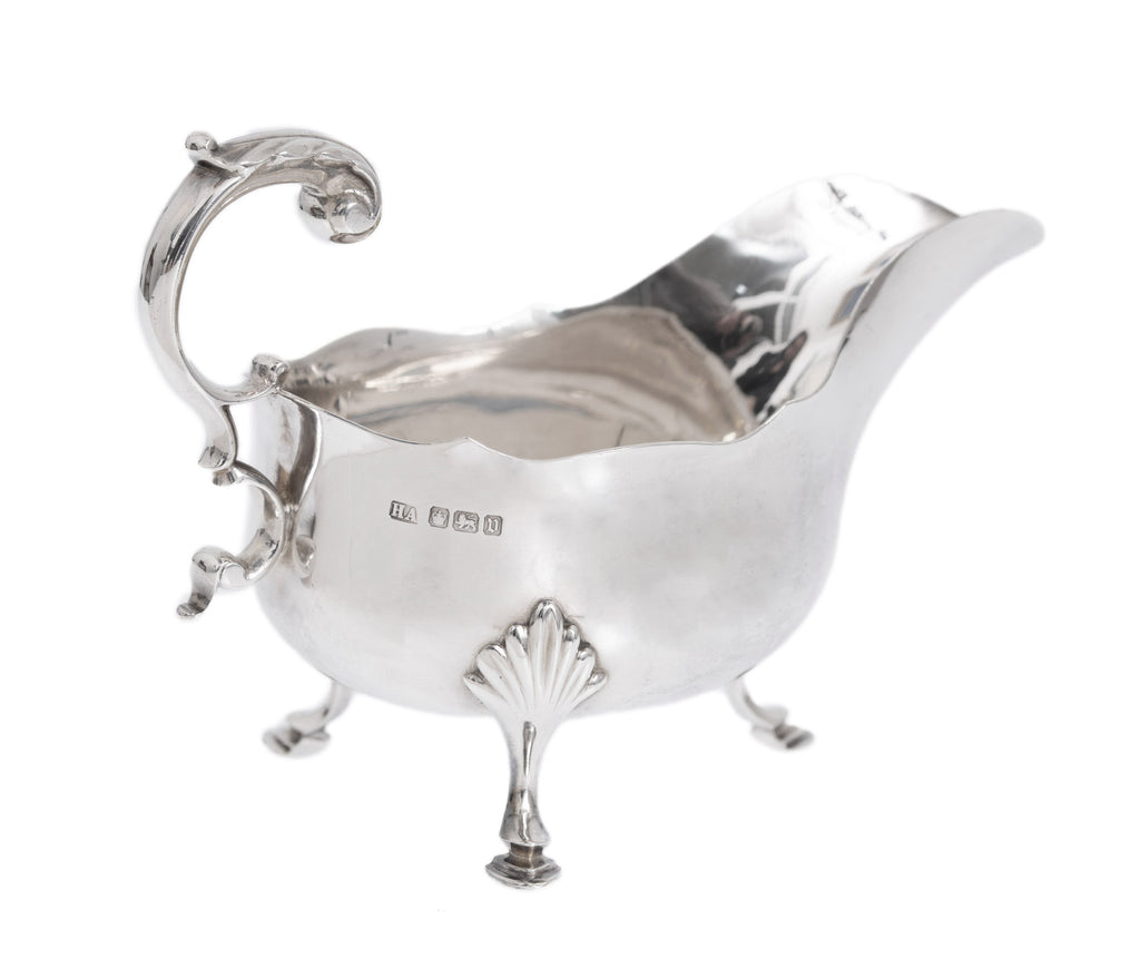 Antique Sterling Silver Sauce Boat Atkin Brothers Sheffield 1913 (Code 2800)