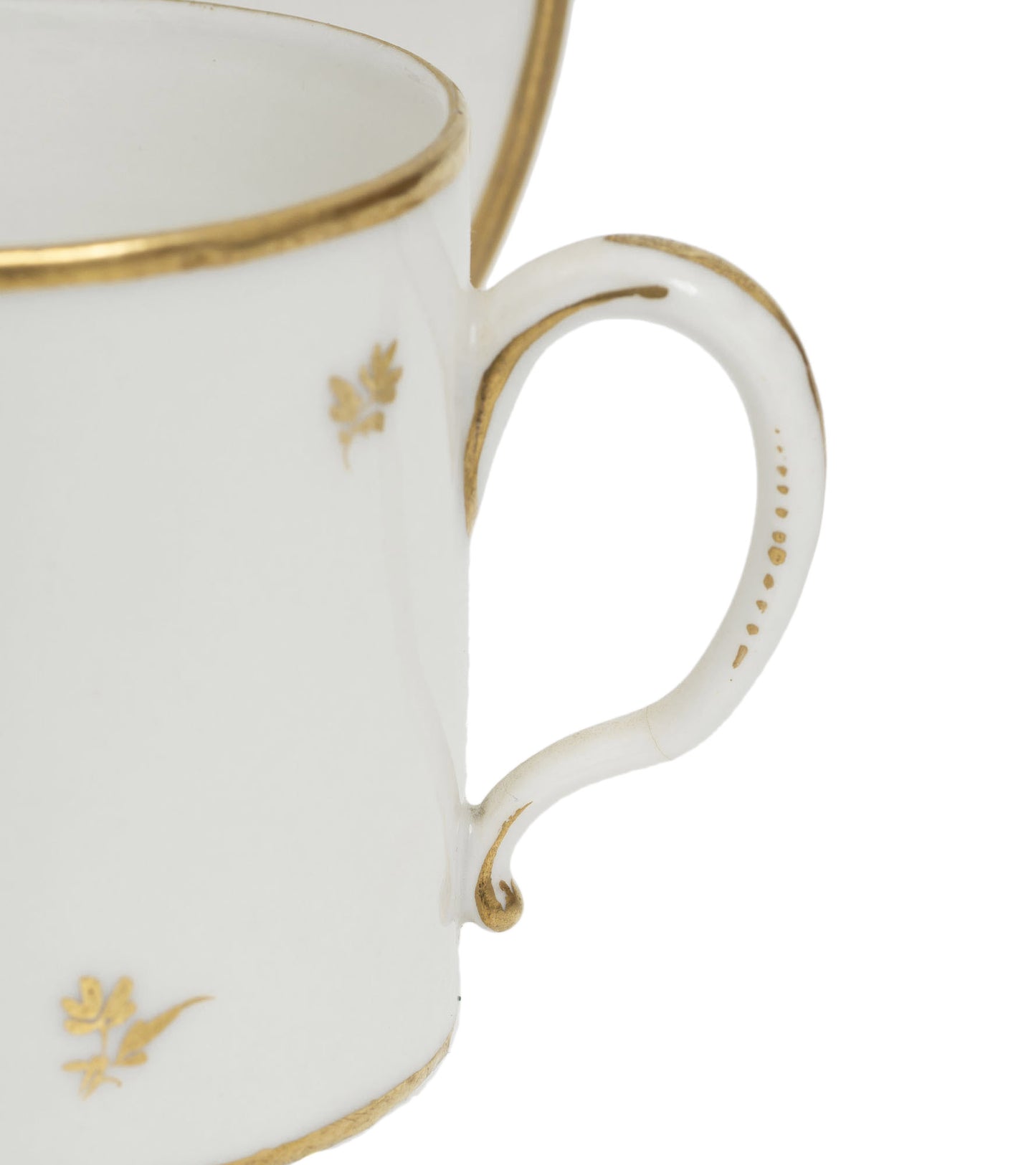 Antique Amstel Porcelain Cup & Saucer Hand Painted Birds & Gilt Work c1800 (Code 2884)