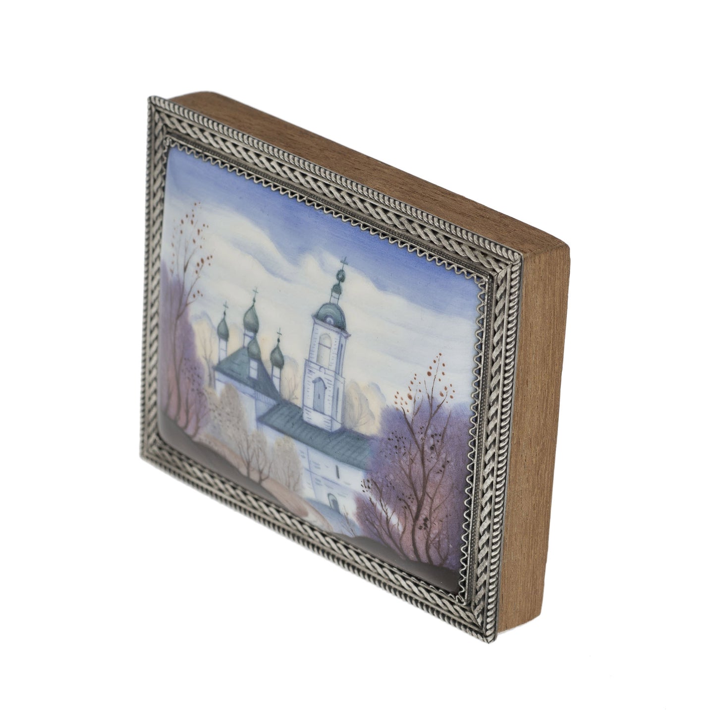 Vintage Russian Rostov Kremlin Miniature Enamel by Исл катков (Katkov) Signed (2893)