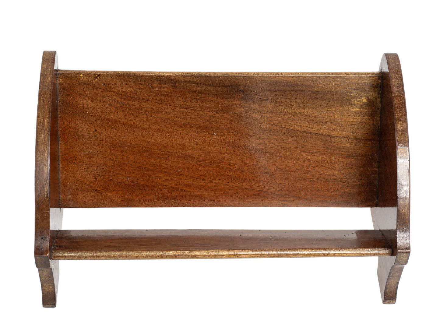 Antique Edwardian Mahogany Wood Portable Book Trough with Strung Detail c1905 (2918)