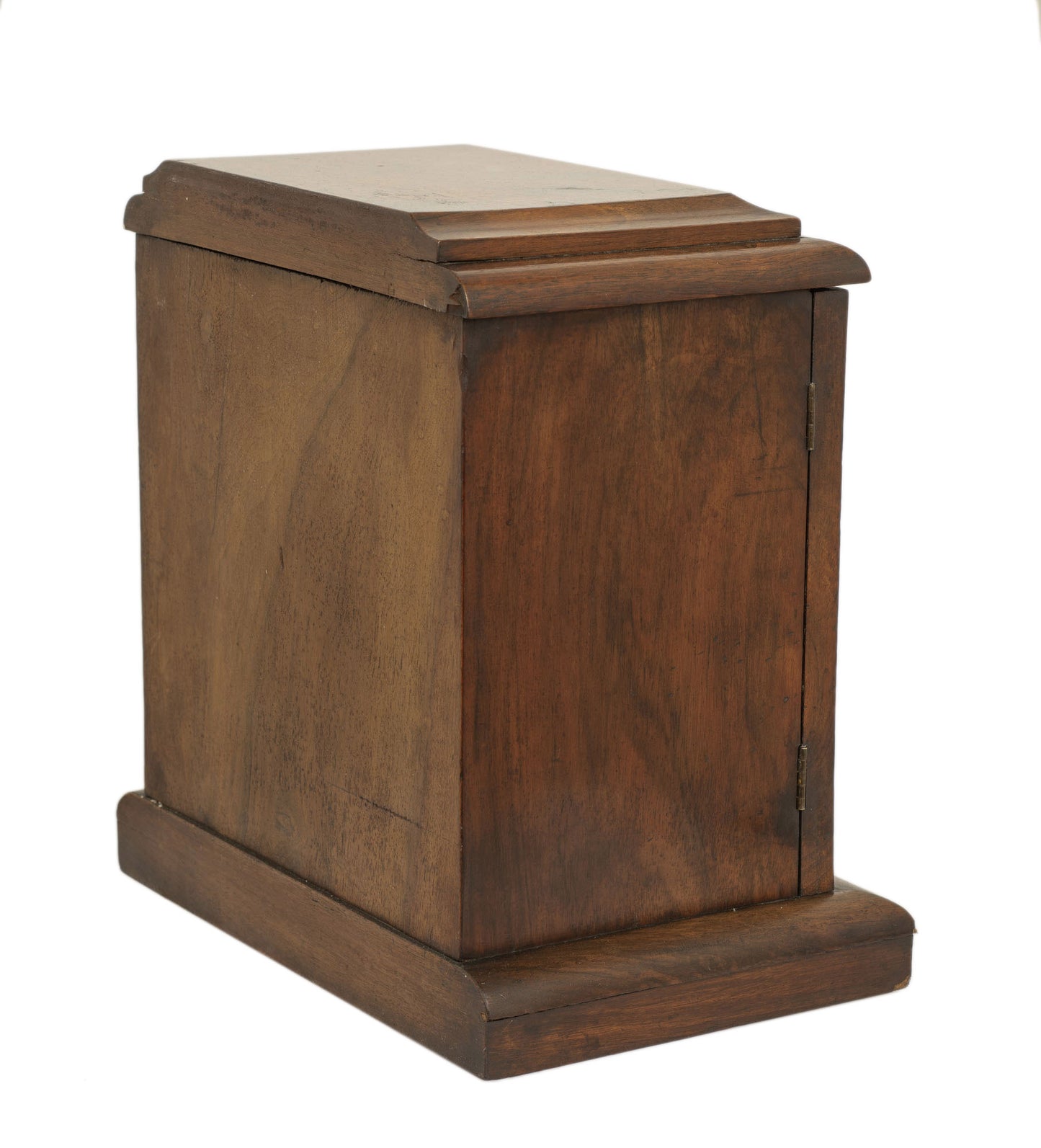 Antique Victorian Burr & Figured Walnut Table Top Miniature Cabinet with Drawers (2987)