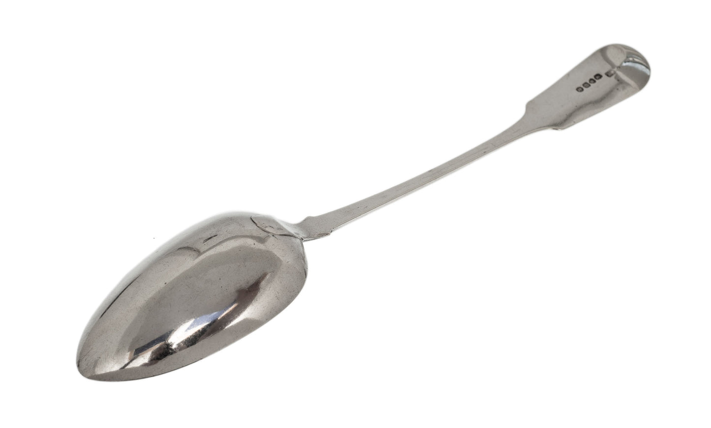 Antique Georgian Fiddle Pattern Basting Spoon in Sterling Silver, London 1828 (3040)