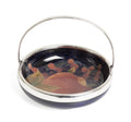 Moorcroft Pomegranate Pattern Jam/Preserve/Bonbon Basket & Silver Plated Mount (3044)