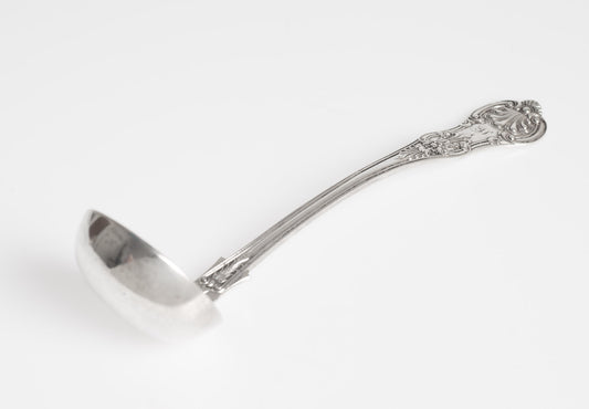 Glasgow Silver Ladle Kings Pattern Handle Scottish Provincial Sterling Victorian (3065)