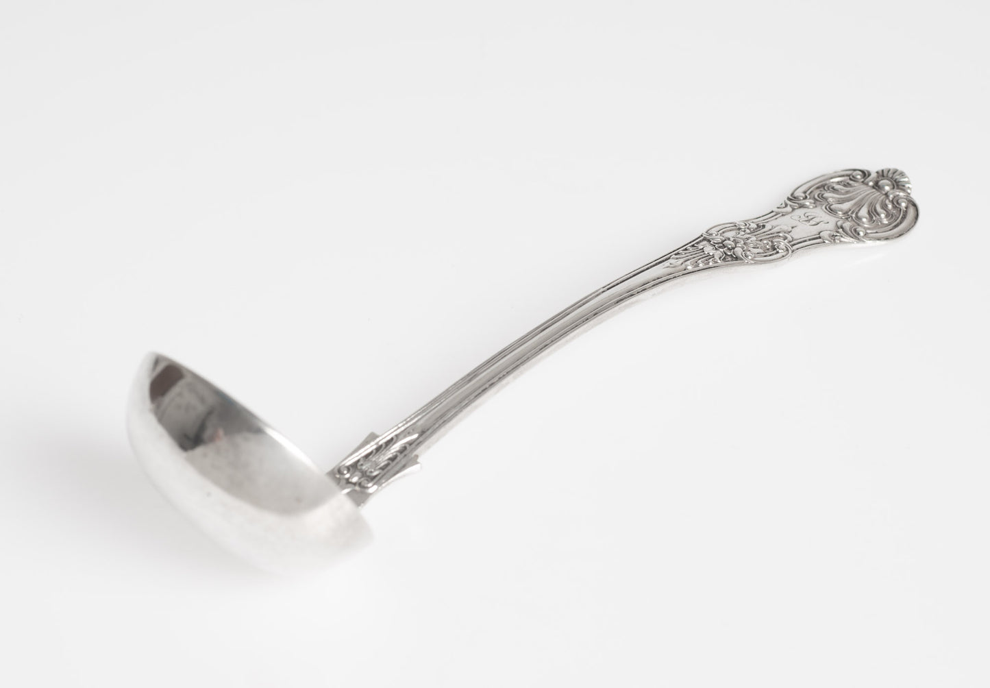 Glasgow Silver Ladle Kings Pattern Handle Scottish Provincial Sterling Victorian (3065)