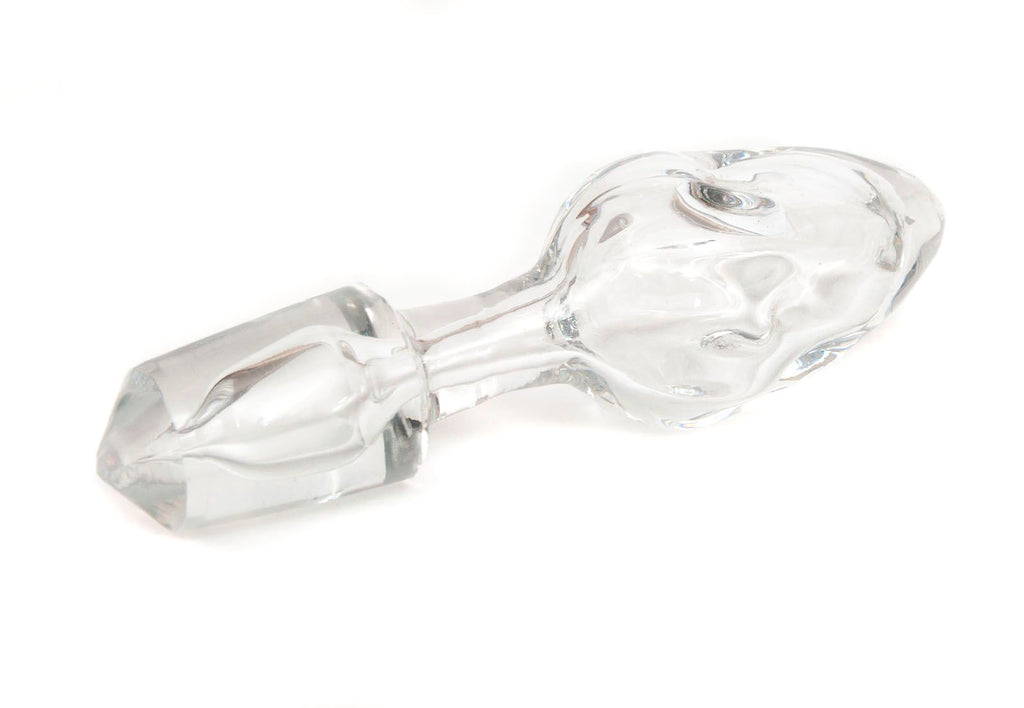 Antique Stuart Crystal Art Nouveau Silver & Green Glass Cairngorm Drop Decanter (Code 8265)