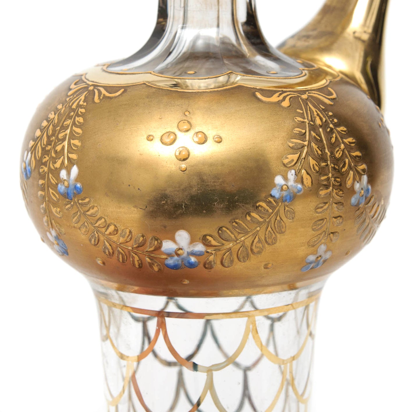 A Grand Antique Bohemian Liqueur Glass Set with Decanter, Glasses & Tray c1900 (Code 9129)