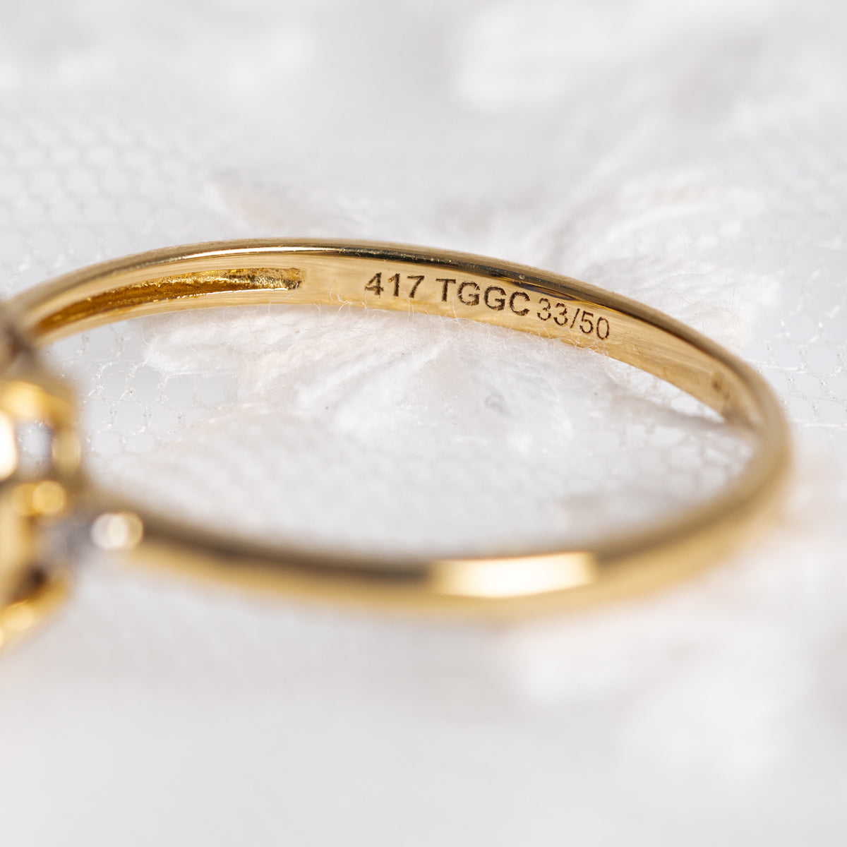 Glenn Lehrer Torus Gold Ring With Iolite Gemstone Limited Edition 10K (A1385)