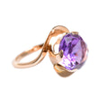 Vintage Colour Change Alexandrite Sapphire Ring 14K Gold Mount 1960's  (A1426)