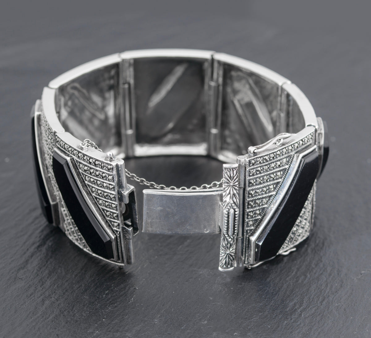 Sterling silver cheap marcasite bracelet