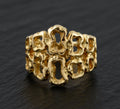 Rare 18ct Gold Omega Modernist Ring With Original Receipt From 1966 (A1495)