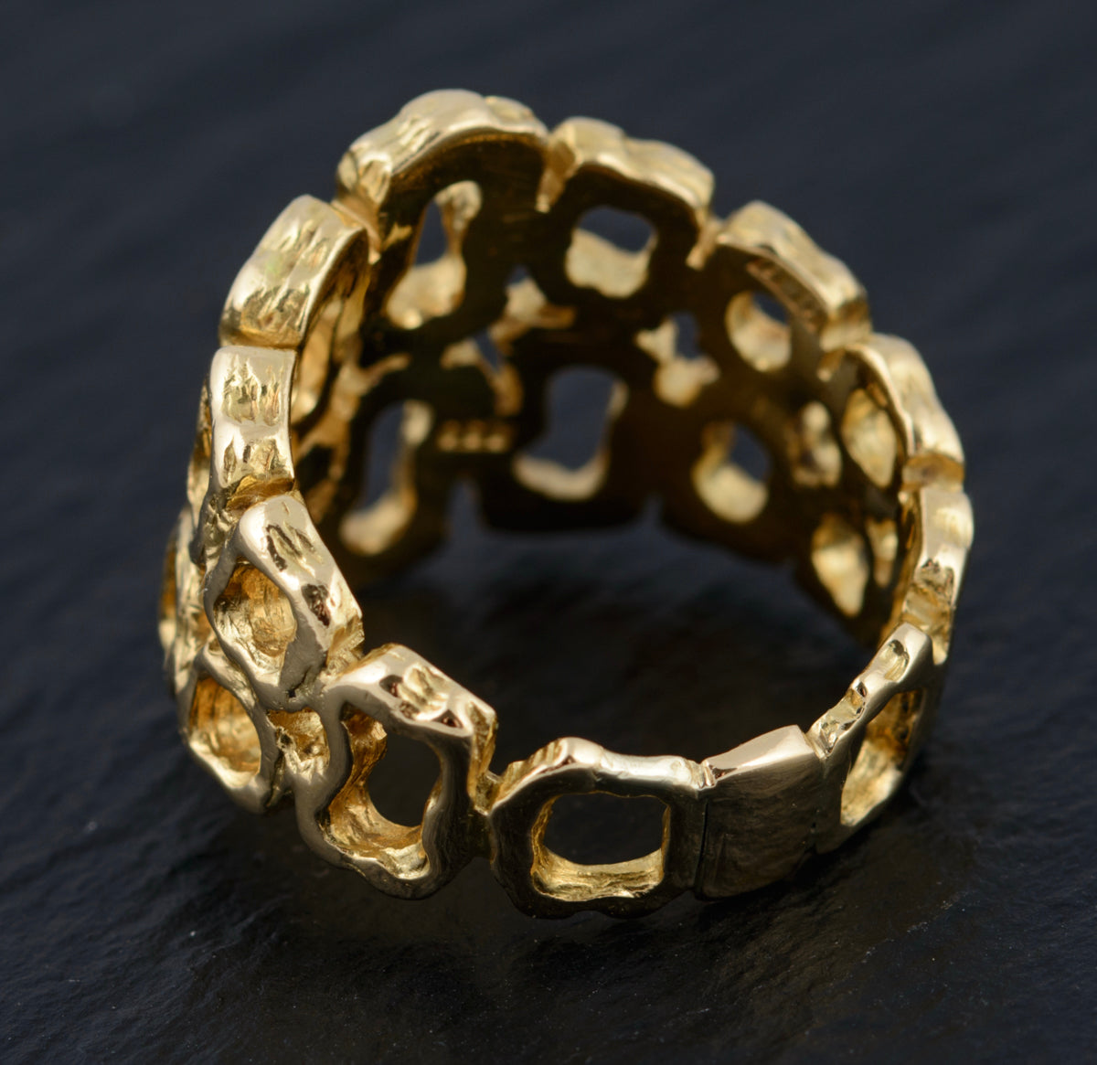Rare 18ct Gold Omega Modernist Ring With Original Receipt From 1966 (A1495)