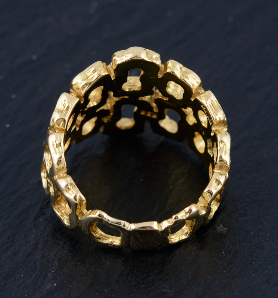 Rare 18ct Gold Omega Modernist Ring With Original Receipt From 1966 (A1495)
