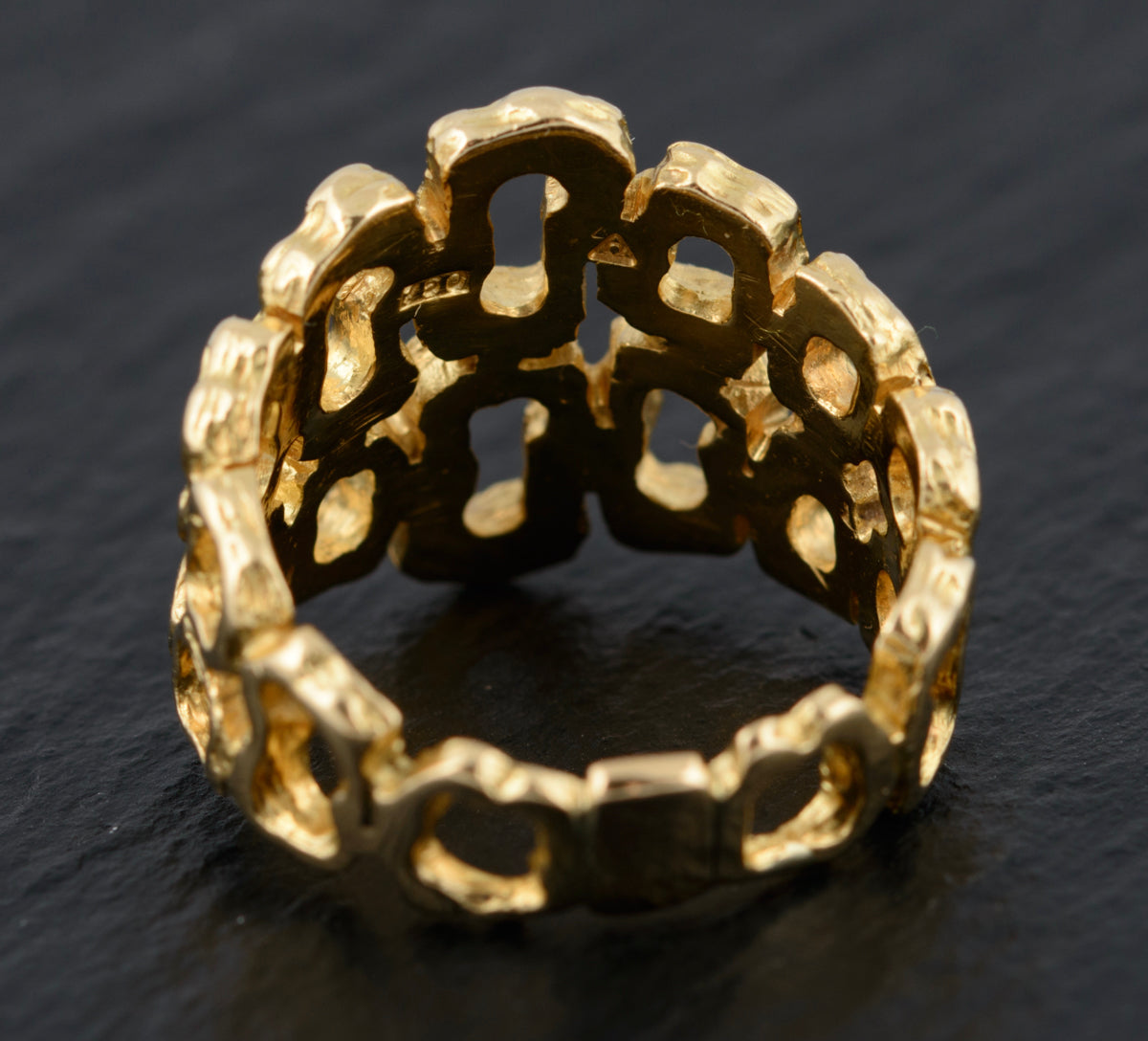 Rare 18ct Gold Omega Modernist Ring With Original Receipt From 1966 (A1495)