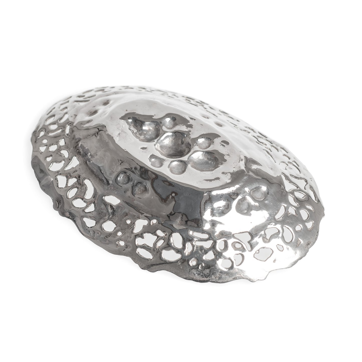 Sterling Silver Bonbon/Sweets Dish With Pierced Work - Vintage 1948 (Code A471)