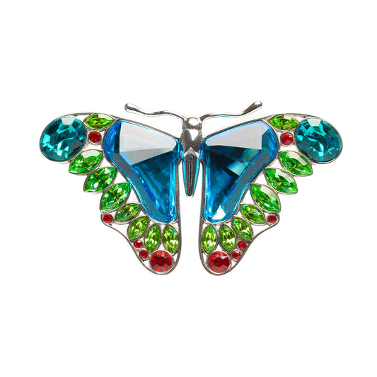 Swarovski Crystal & 925 Silver Large Butterfly Brooch - Retired  (Code A476)