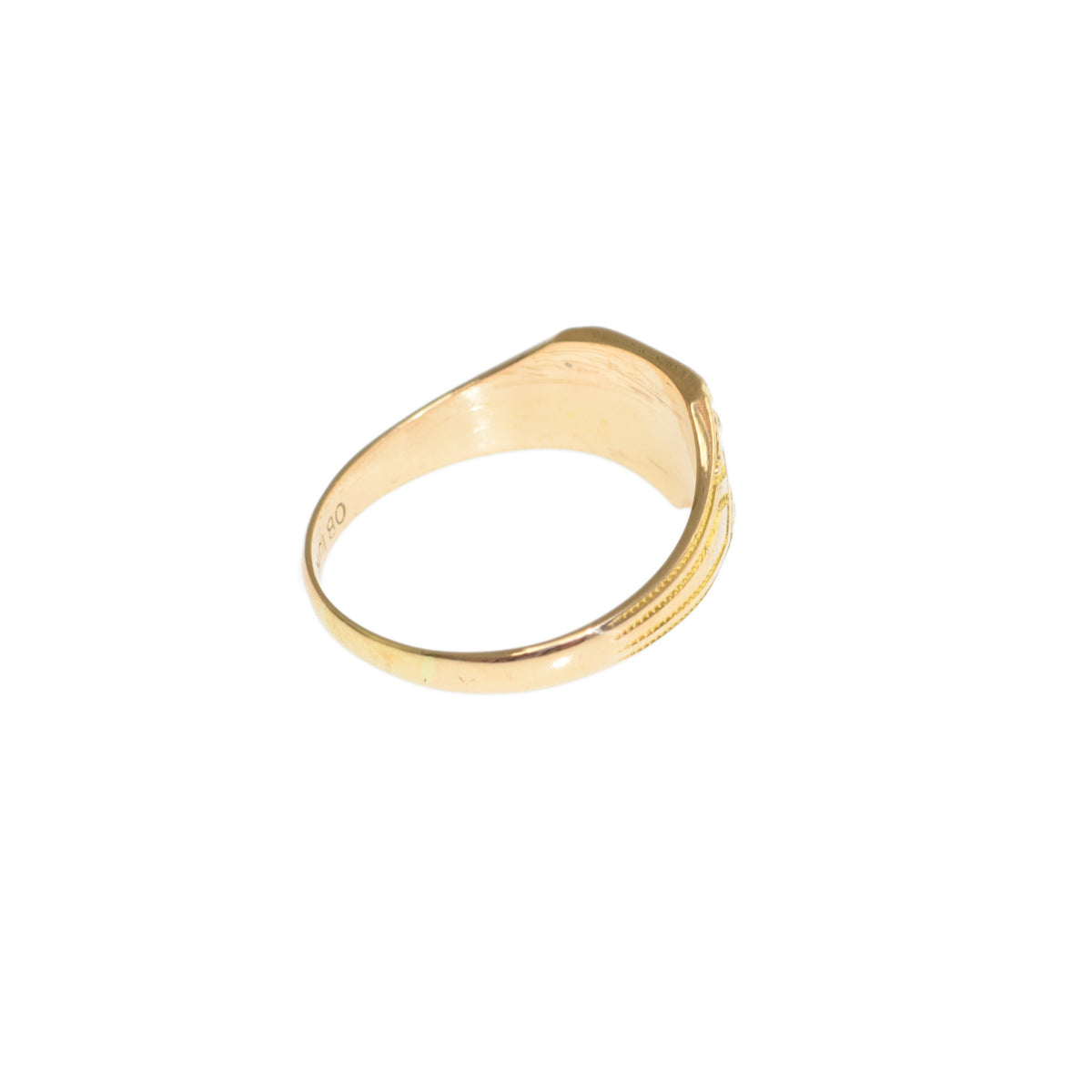 Rare Antique/Vintage Osby & Barton 10K Gold & Enamel Comptometer Maths Ring  (Code A815)