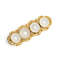 Antique Georgian Pinchbeck & Moonstone Cabochon Line Brooch (Code A833)