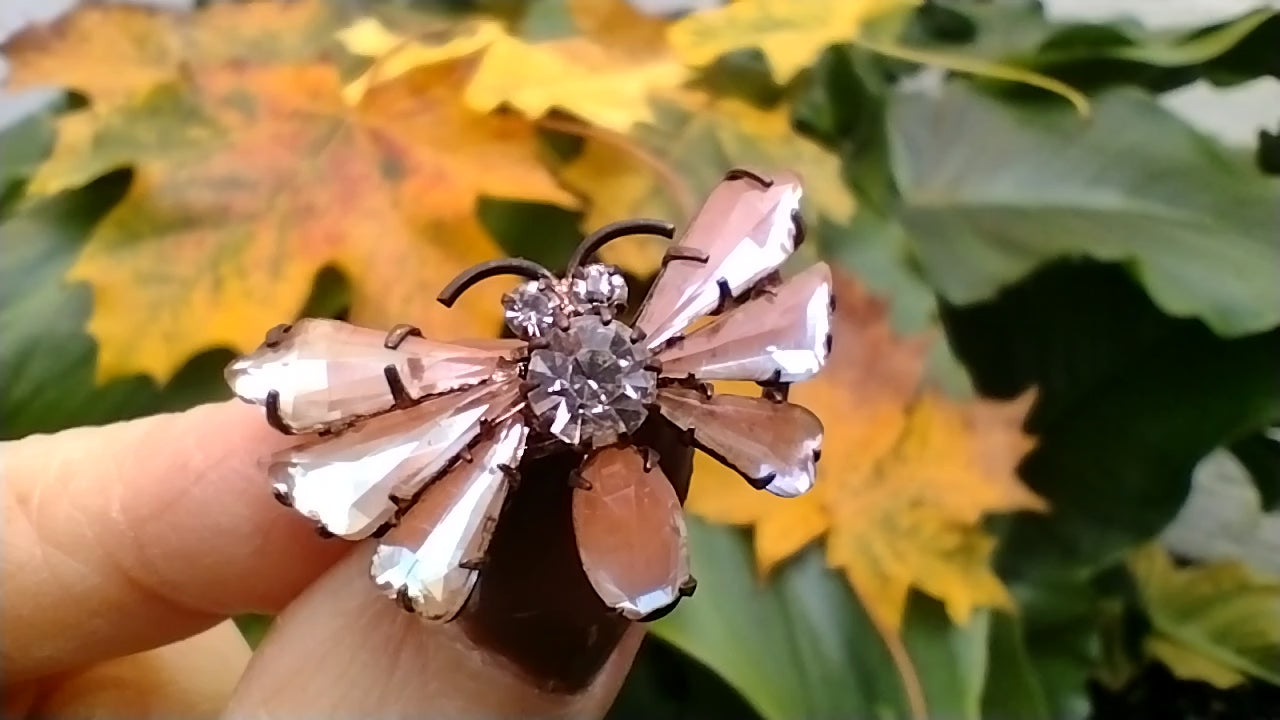 Antique Saphiret Brooch/Pin Butterfly Design Victorian 19th Century (A1351)